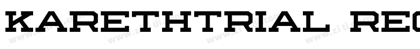 Karethtrial Regular字体转换